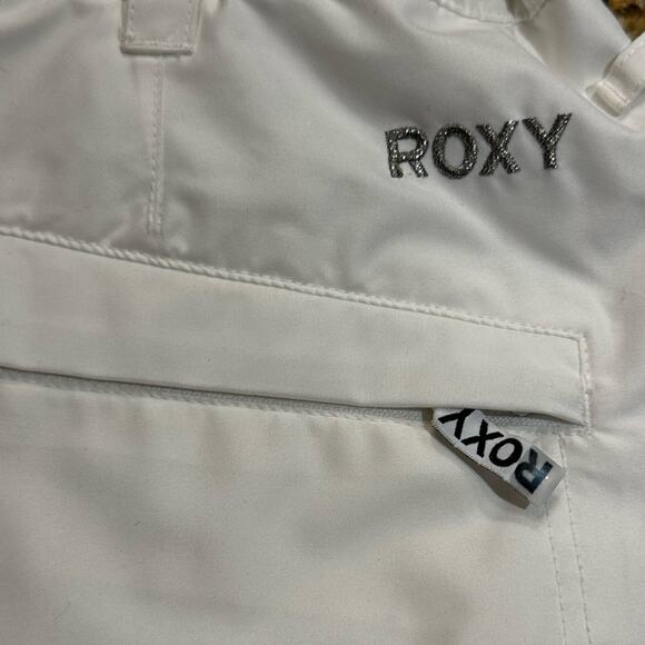 Roxy Women’s XL 38 x 32 White Ski Pants Vented Thighs AdjustableWaist - Picture 4 of 15